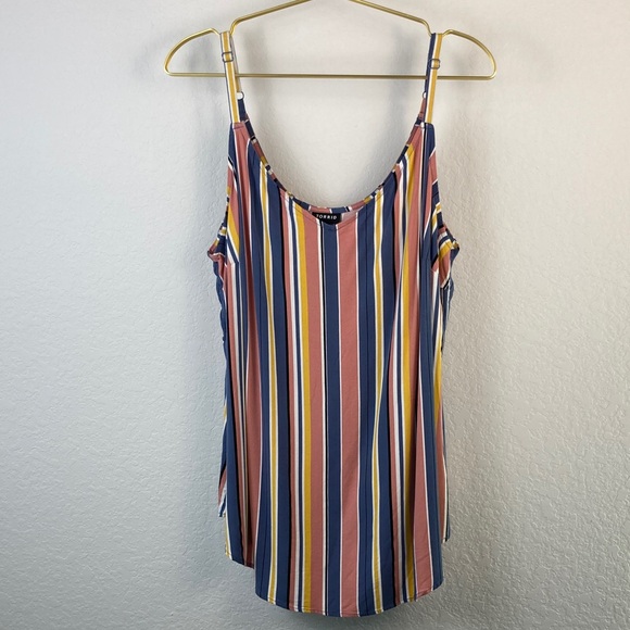 Torrid Multicolor Striped Camisole Size 2 - Picture 3 of 12